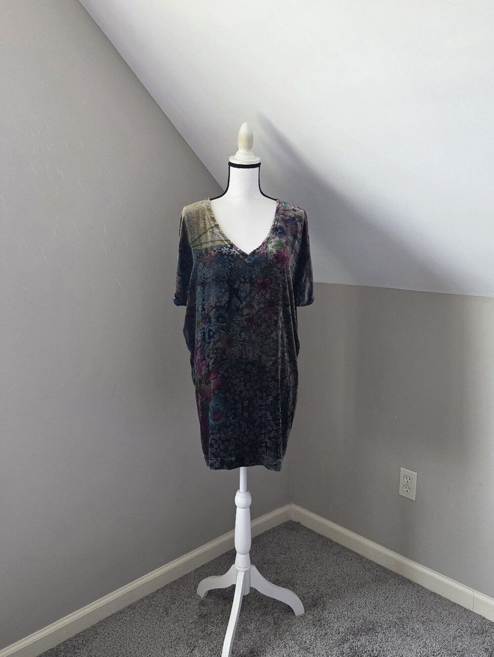 Johnny Was Velvet Tunic Top